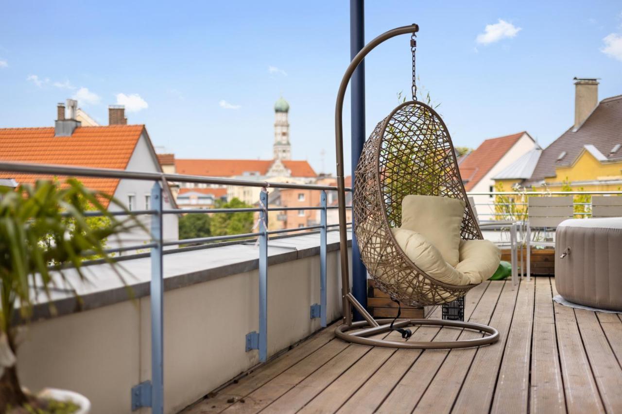 Arbio I Premium Penthouse Apartment Аугсбург Екстериор снимка