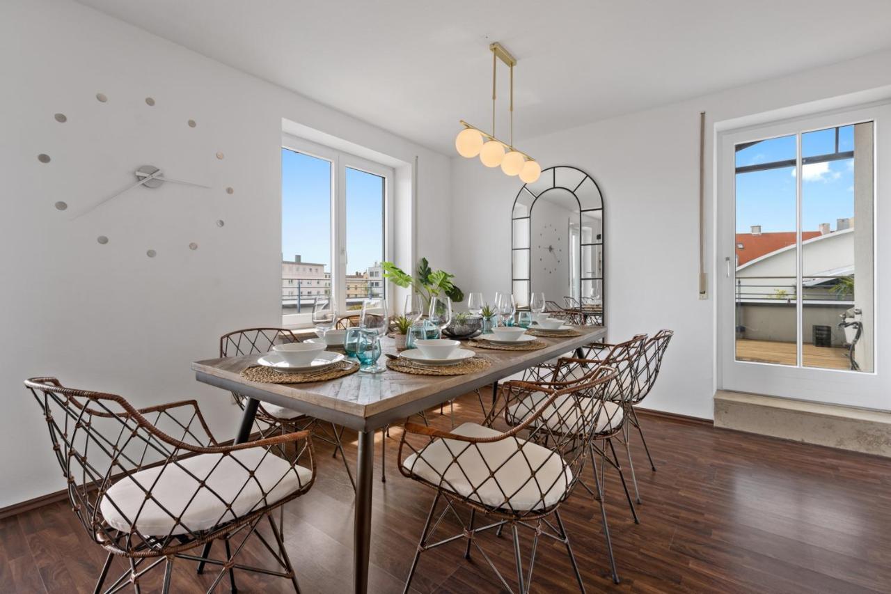 Arbio I Premium Penthouse Apartment Аугсбург Екстериор снимка