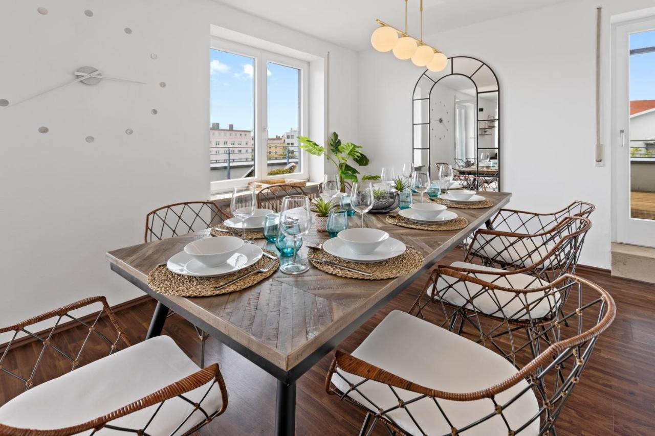 Arbio I Premium Penthouse Apartment Аугсбург Екстериор снимка