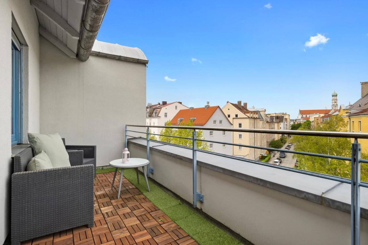 Arbio I Premium Penthouse Apartment Аугсбург Екстериор снимка